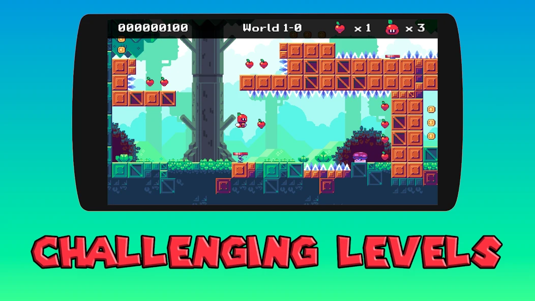 Appfy 2D Adventure - Hard one tap jump and run screenshot 2