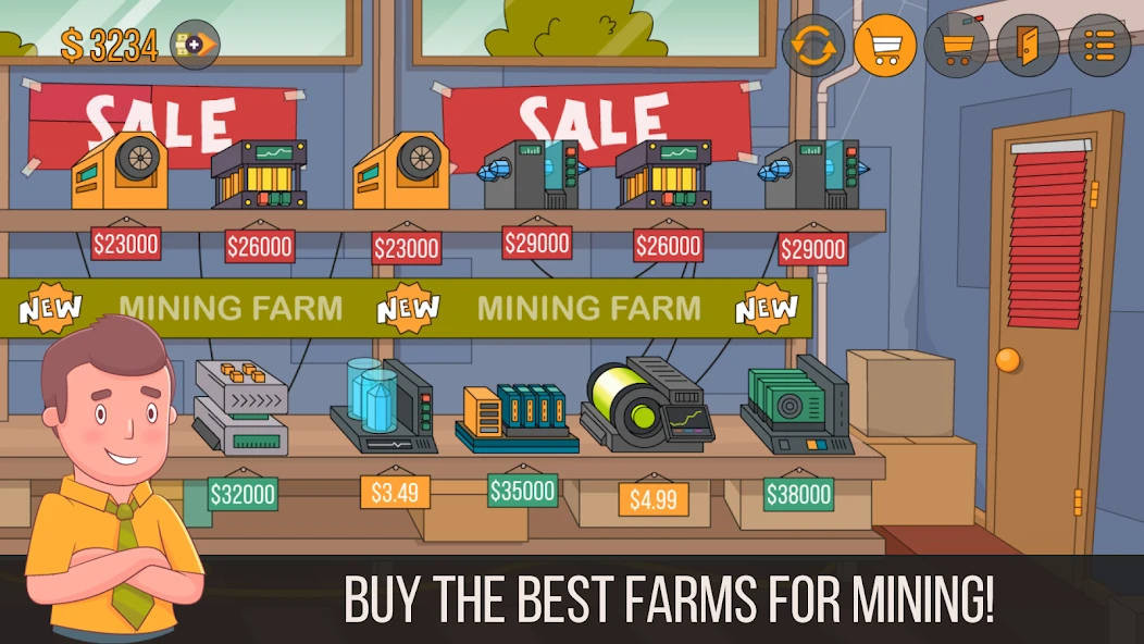 Idle Miner Simulator - Tap Tap Tycoon Bitcoin screenshot 4