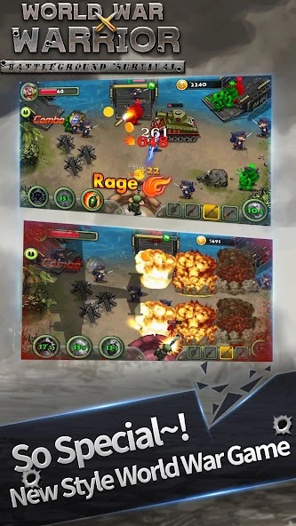 World War Warrior - Battleground Survival screenshot 1