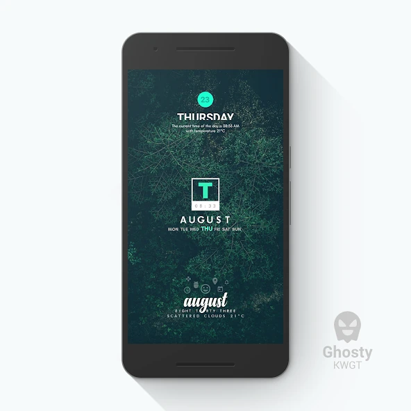 Ghosty KWGT APK screenshot 6