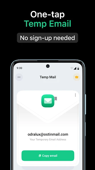 Temp Mail - Free Instant Temporary Email Address screenshot 1
