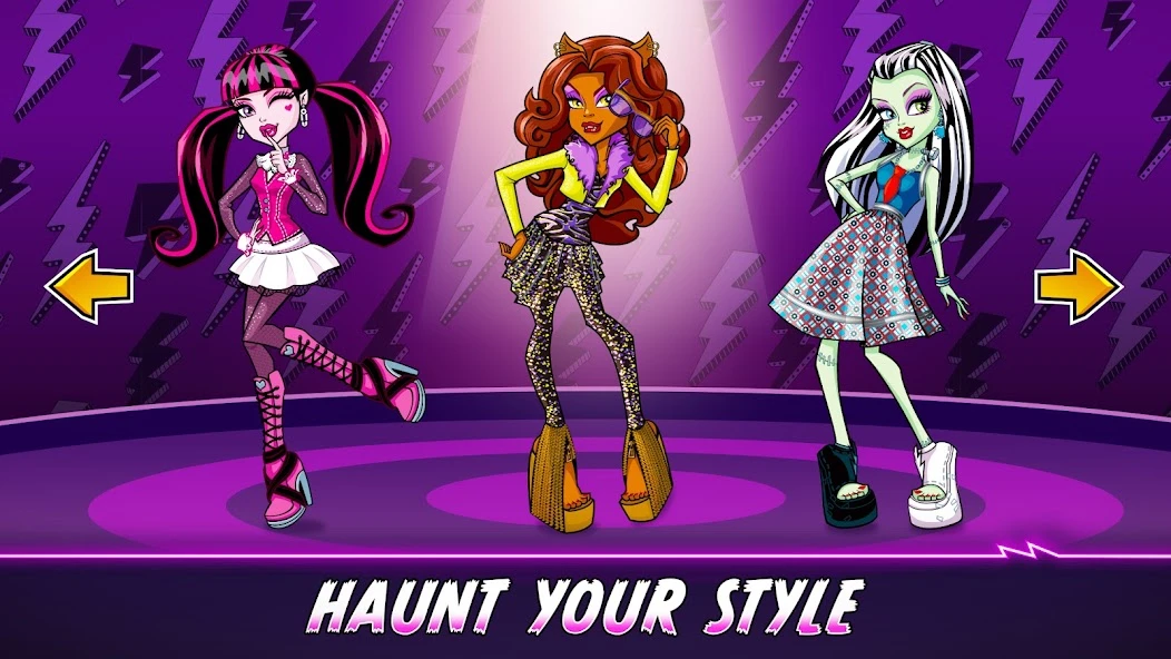 Monster High Beauty Shop: Fangtastic Fashion Game screenshot 2