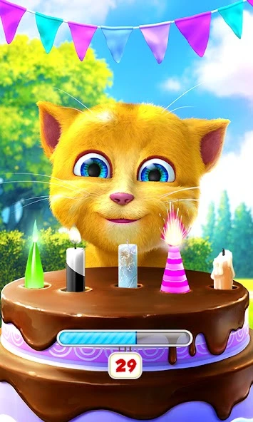 Download Talking Ginger 2 (MOD, Unlimited Snacks) 2.3 screenshot 1