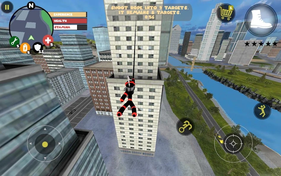 Stickman Rope Hero screenshot 2
