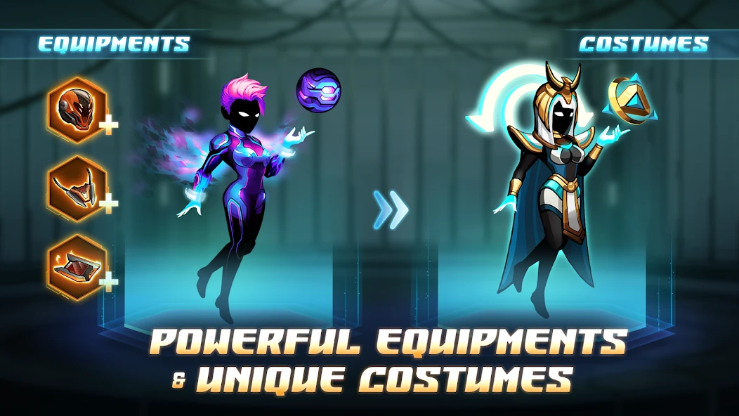 Cyber Fighters: Stickman Cyberpunk Impact Fighting screenshot 2