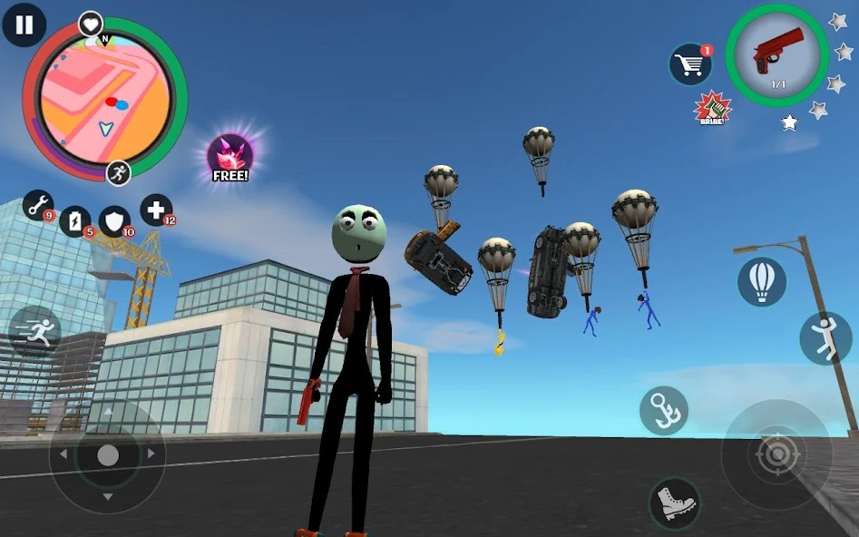 Stickman Rope Hero 2 screenshot 4