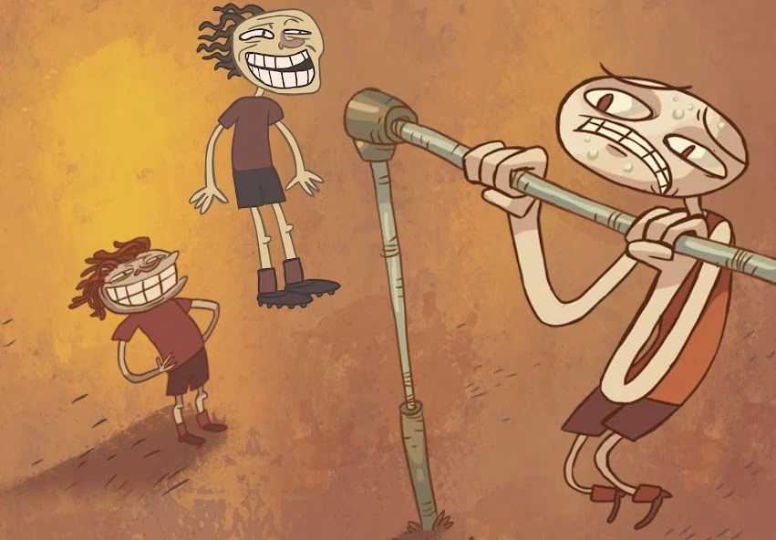 Troll face Quest Sports puzzle screenshot 1