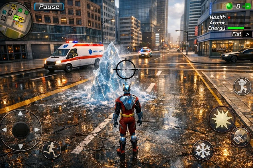 Snow Storm Superhero screenshot 1