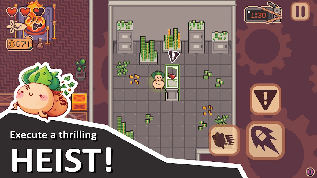 Turnip Boy Robs a Bank APK screenshot 1