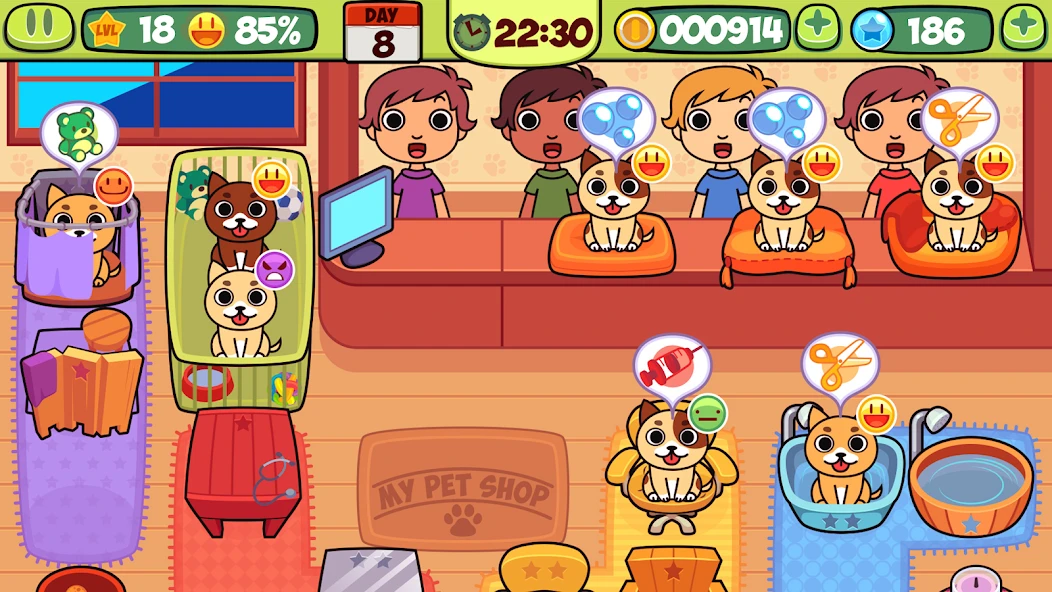 My Virtual Pet Shop - Cute Animal Care Game screenshot 2