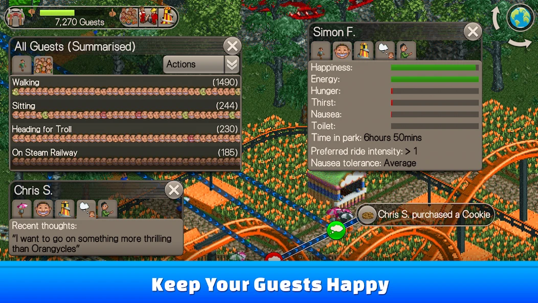 RollerCoaster Tycoon Classic APK screenshot 4
