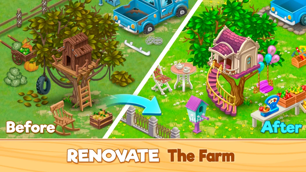 Granny’s Farm: Free Match 3 Game screenshot 1