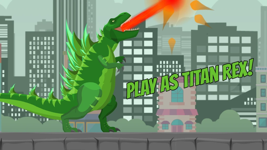 Hybrid Titan Rex: City Rampage screenshot 1