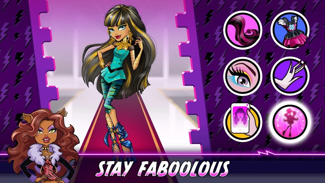 Monster High Beauty Shop: Fangtastic Fashion Game screenshot 3