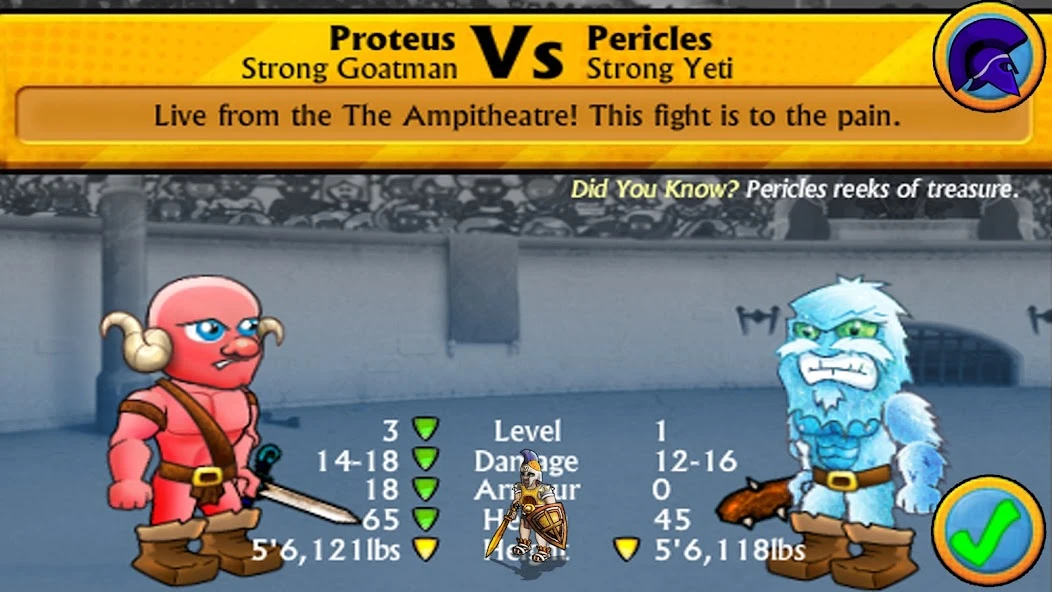 Swords and Sandals Mini Fighters screenshot 4