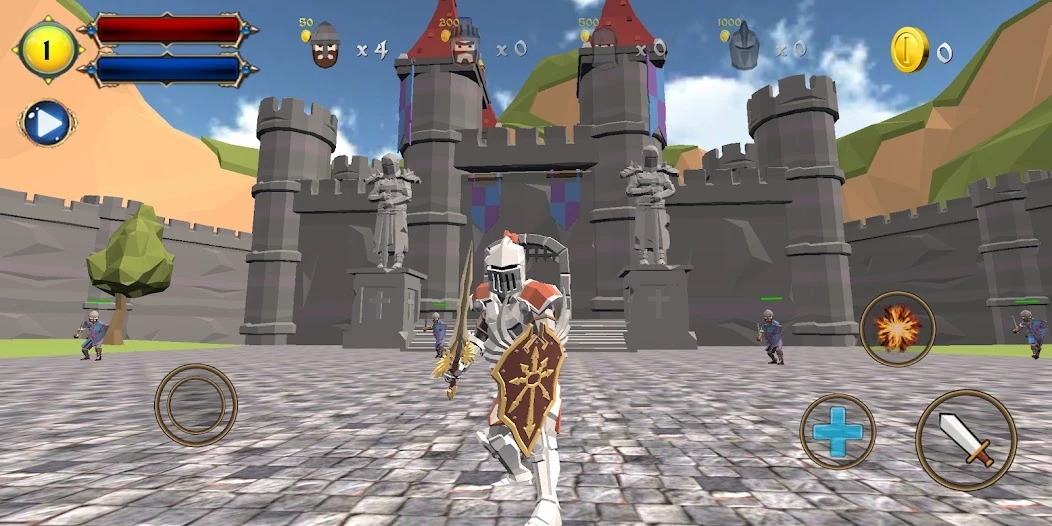 Castle Defense Knight Fight screenshot 1