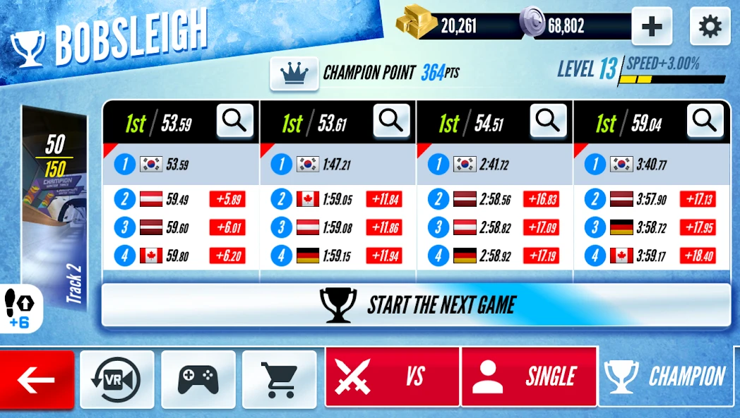 Sleigh Champion Winter sports screenshot 2