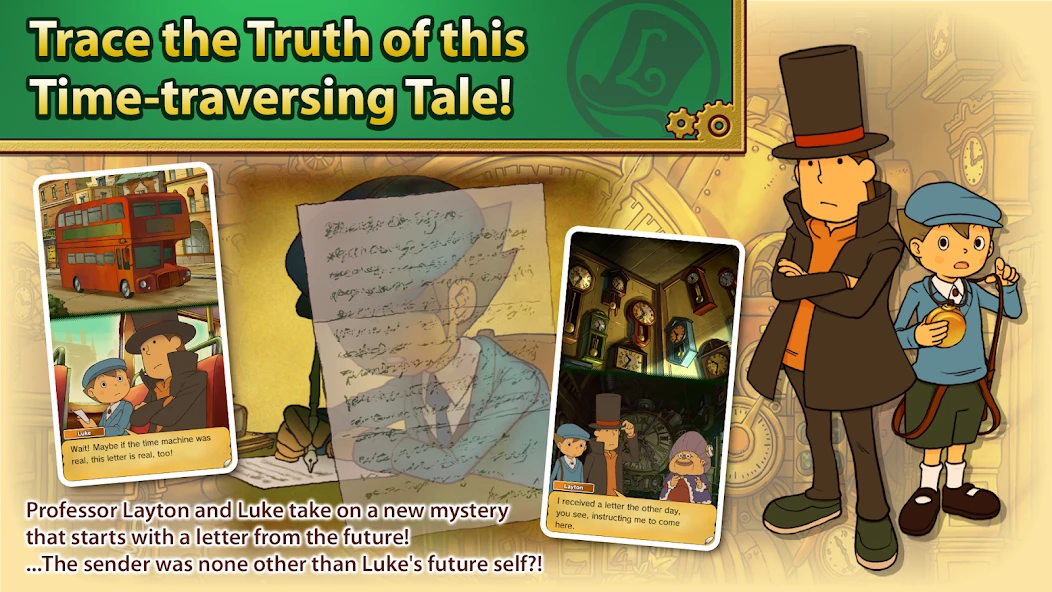 Layton: Lost Future in HD APK screenshot 2