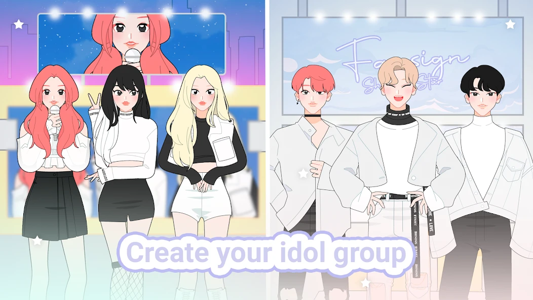 Shining Star Idol Dress Up APK screenshot 3