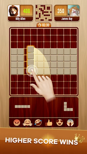 Woody Battle: Online Multiplayer Block Puzzle screenshot 2