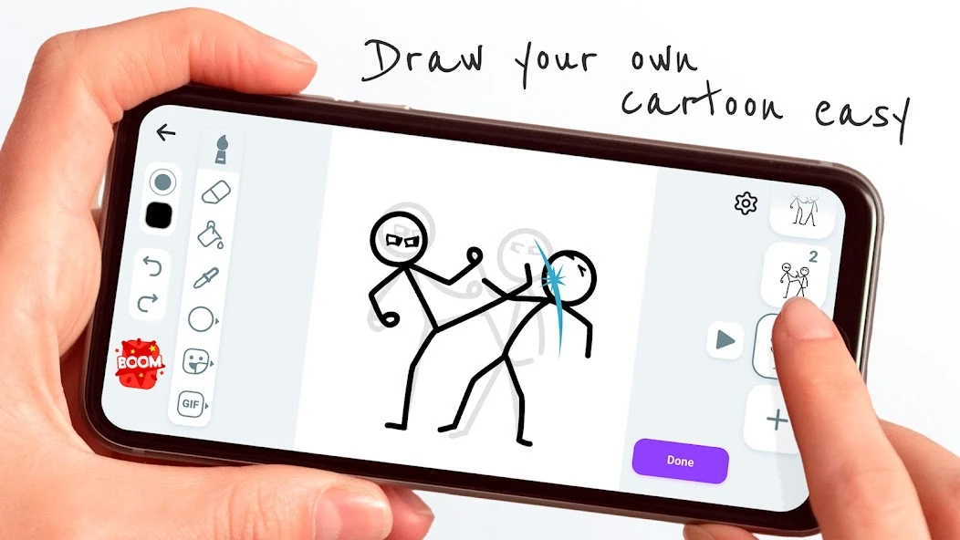 Stickman: draw animation Premium APK screenshot 1