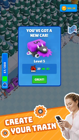 Train Miner: Idle Railway Game APK screenshot 4