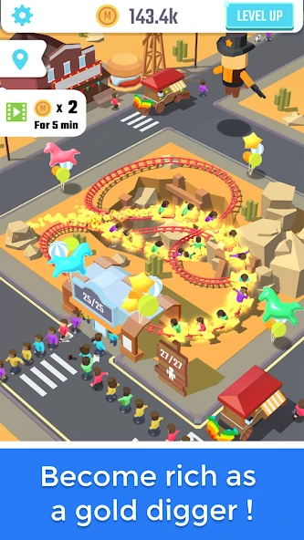 Idle Roller Coaster screenshot 4