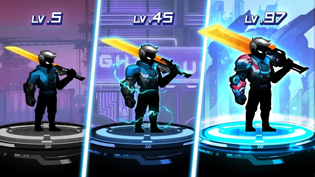 Cyber Fighters: Stickman Cyberpunk Impact Fighting screenshot 3