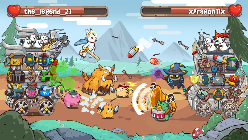 Cat'n'Robot: Idle Defense - Cute Castle TD Game screenshot 3