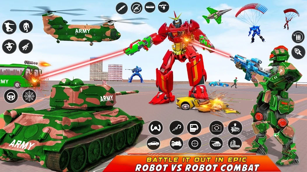 Army Bus Robot Car Game – Transforming robot games screenshot 4