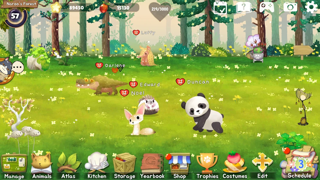 Animal Forest : Fuzzy Seasons screenshot 1