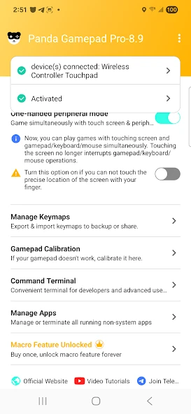 Panda Gamepad Pro APK screenshot 2