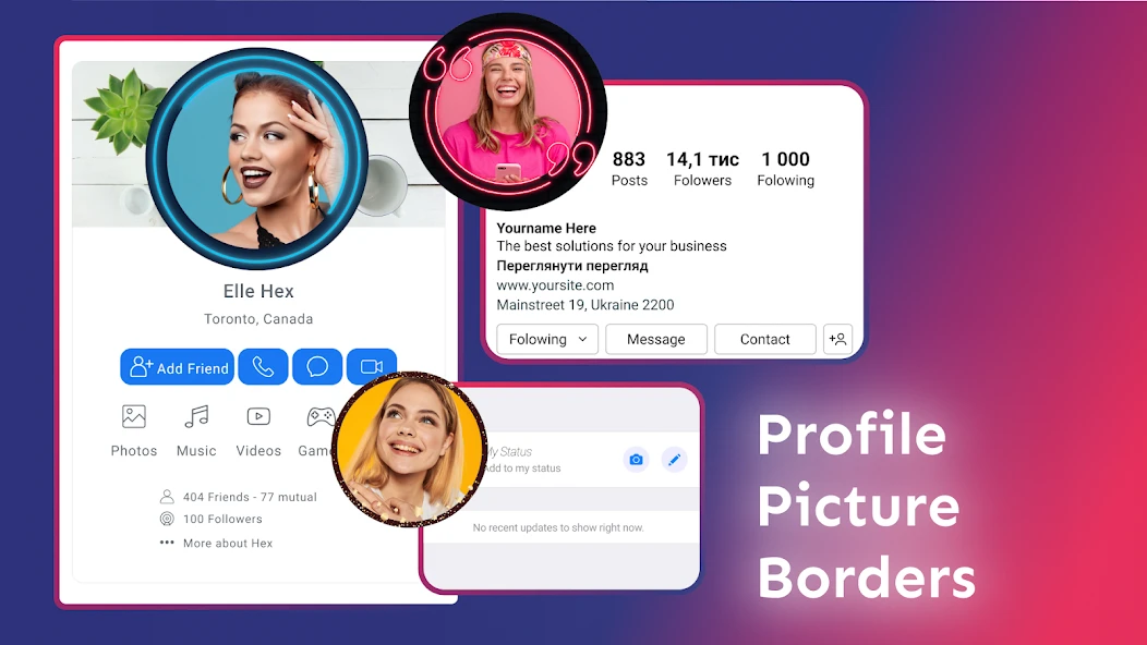 Profile Picture Border Frame – Propic APK screenshot 1