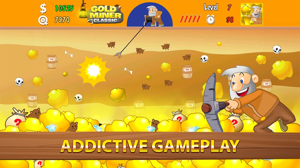 Gold Miner Classic screenshot 2