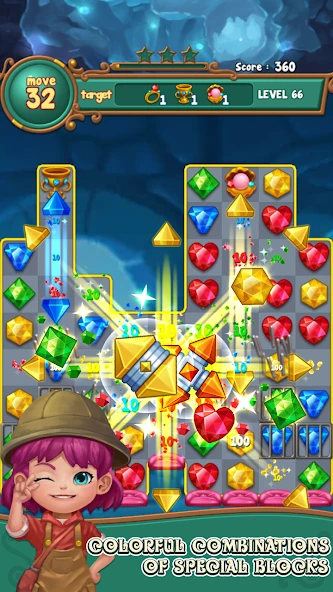 Jewels fantasy: match 3 puzzle screenshot 2