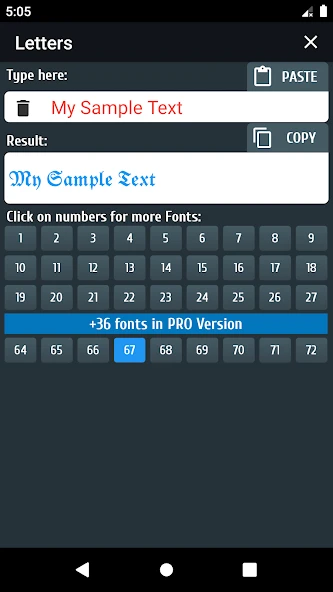 PRO Symbols, Nicknames, Letters, Text tools APK screenshot 1