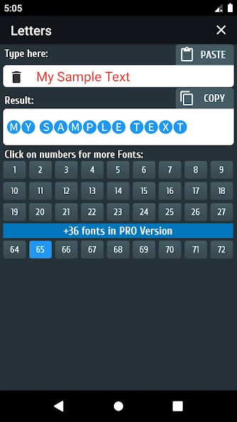 PRO Symbols, Nicknames, Letters, Text tools APK screenshot 3