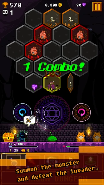 Hexagon Dungeon screenshot 2