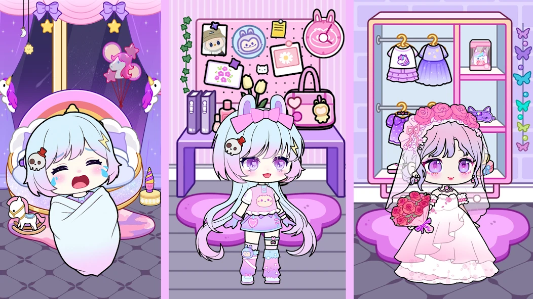 Vlinder Doll: Dress up games screenshot 1