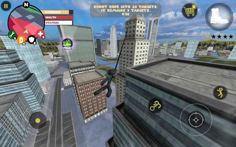 Stickman Rope Hero screenshot 1