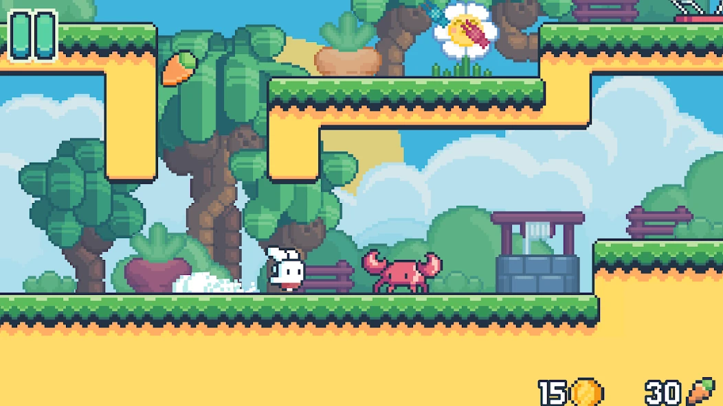 Yeah Bunny 2 - pixel retro arcade platformer screenshot 4
