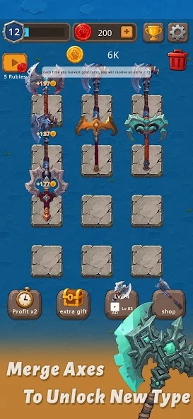 Merge Axe - Idle Blacksmith Master screenshot 2
