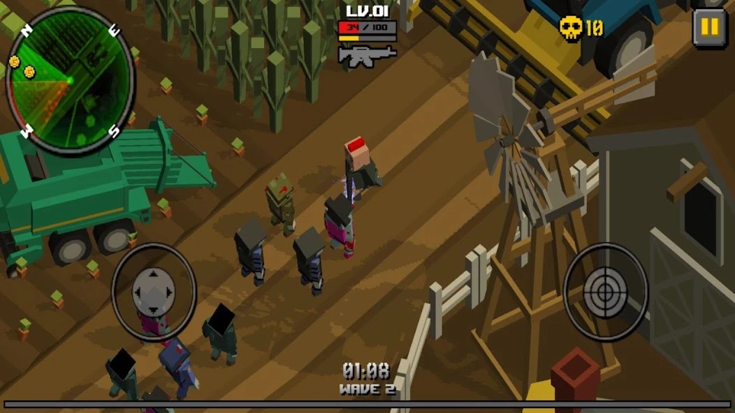 Cube Zombie Hunter screenshot 1
