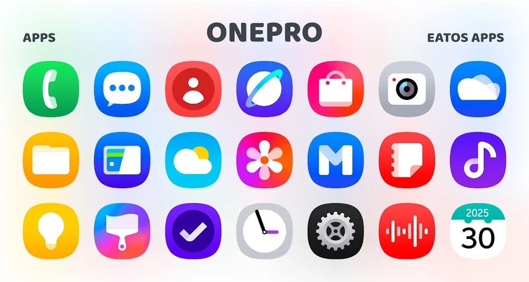 OnePro 7 – Icon Pack APK screenshot 1