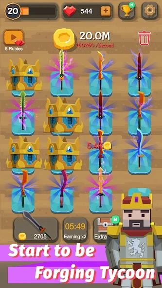 Merge Sword - Idle Blacksmith Master screenshot 5