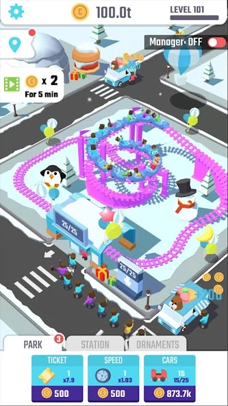 Idle Roller Coaster screenshot 5