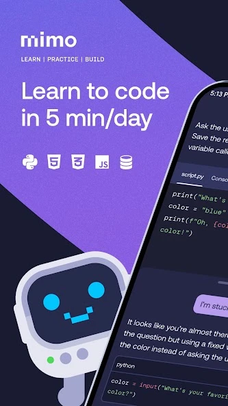 Mimo: Learn Coding/Programming APK screenshot 1