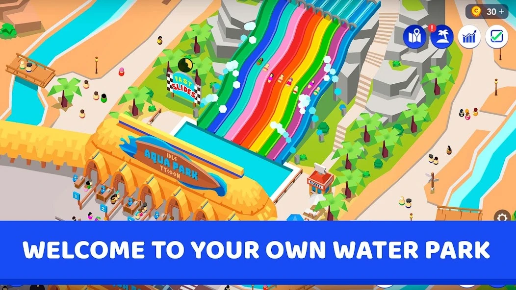 Idle Theme Park - Tycoon Game screenshot 1