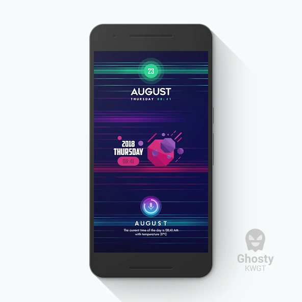 Ghosty KWGT APK screenshot 5