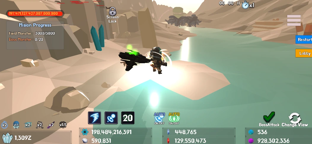 Mini Space Marine(Semi Idle RPG) screenshot 1